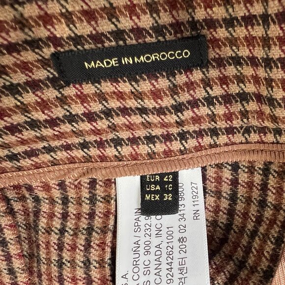 Massimo Dutti Wool Culottes Pants Wide Leg Crop Old Money Quiet Luxury Trousers - Picture 7 of 11